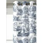 Stores - et - rideaux. com rideaux toile de jouy bleu indigo - large gamme de rideaux � motifs - r�sistant ...