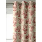 Stores - et - rideaux. com rideaux toile de jouy rouge