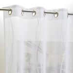 Voilages à motifs torsadé blanc Voilages à motifs torsadé blanc