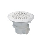 Bonde de fond liner 210 mm avec grille abs - modle parker - blanc - astralpool - pice  sceller