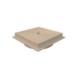 Couvercle de skimmer rond socle carr - sable - astralpool - pice  sceller