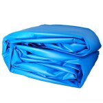 Liner uni bleu pour piscine 4, 60 m x 1, 32 m - 40 / 100e - pour rail d'accroche (non fourni) - gre ...