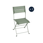 2 chaises de jardin pliante latitude monochrome cactus - fermob 2 chaises de jardin pliante latitude monochrome cactus - fermob