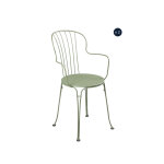 2 fauteuils bridge de jardin en métal opera + cactus - fermob 2 fauteuils bridge de jardin en métal opera + cactus - fermob