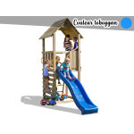 Aire de jeux carol 1 - toboggan bleu - fungoo