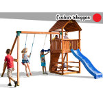 Aire de jeux joy move - toboggan rouge - fungoo