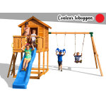 Aire de jeux my house move - toboggan rouge - fungoo
