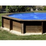 Bche  bulles pour piscine bois ronde ananas  4, 28 m - gr