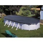 Bche d'hivernage 180 g / m pour piscine acier ovale 5, 00 x 3, 00 m - gr