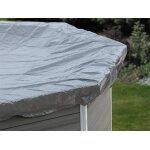 B�che d'hivernage 580 g / m� pour piscine composite octogonale 6, 64 x 3, 86 m - gr�