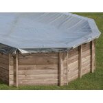 Bâche d'hivernage pour piscine bois ronde ananas Ø 4, 28 m - gré Bâche d'hivernage pour piscine bois ronde ananas Ø 4, 28 m - gré