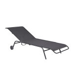 Bain de soleil en mtal coolside carbone - fermob