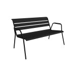 Banquette lounge en mtal monceau carbone - fermob
