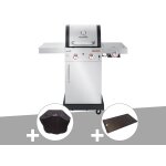 Barbecue  gaz professional pro s 2 + housse de protection + plancha - char - broil