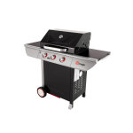 Barbecue  gaz avec chariot 3 brleurs manhattan 300s - somagic
