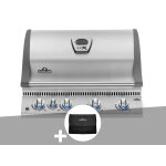 Barbecue  gaz encastrable lex 485 + housse - napoleon