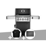Barbecue à gaz rogue se 425 sib noir 3 brûleurs + housse de protection + plancha - napoleon Barbecue à gaz rogue se 425 sib noir 3 brûleurs + housse de protection + plancha - napoleon