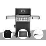 Barbecue à gaz rogue se 425 sib noir 3 brûleurs + housse de protection + plancha + rôtissoire - napoleon ... Barbecue à gaz rogue se 425 sib noir 3 brûleurs + housse de protection + plancha + rôtissoire - napoleon ...