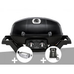 Barbecue à gaz travel q pro 285 noir + rôtissoire + chariot - napoleon Barbecue à gaz travel q pro 285 noir + rôtissoire + chariot - napoleon