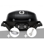 Barbecue à gaz travel q pro 285 noir + rôtissoire + ensemble 2 ustensiles - napoleon Barbecue à gaz travel q pro 285 noir + rôtissoire + ensemble 2 ustensiles - napoleon