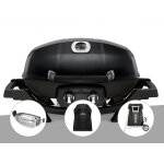 Barbecue à gaz travel q pro 285 noir + rôtissoire + housse + chariot - napoleon Barbecue à gaz travel q pro 285 noir + rôtissoire + housse + chariot - napoleon