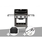 Barbecue gaz weber spirit ii e - 310 + plancha + housse + kit ustensiles 3 pices better