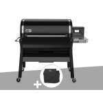 Barbecue � pellets weber smokefire ex6 gbs avec housse de protection