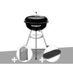 Barbecue weber compact kettle 47 cm + housse + plancha Barbecue weber compact kettle 47 cm + housse + plancha
