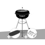 Barbecue weber compact kettle 47 cm + plancha + support accessoires Barbecue weber compact kettle 47 cm + plancha + support accessoires