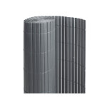Canisse pvc double face anthracite 6 m - 2 rouleaux de 3 x 1, 20 m - jardideco