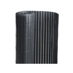 Canisse pvc double face noir 6 m - 2 rouleaux de 3 x 1, 50 m - jardideco