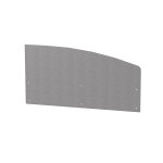 Crédence courbe droite inox pour cuisine extérieure - le marquier Crédence courbe droite inox pour cuisine extérieure - le marquier