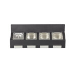 Crédence pour cuisine modulo avec 4 bacs gastro 1 / 6 et couvercles - tiroirs de réfrigération - eno Crédence pour cuisine modulo avec 4 bacs gastro 1 / 6 et couvercles - tiroirs de réfrigération - eno