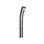 Douche solaire 40 l dada curve anthracite habillage aluminium bross - formidra