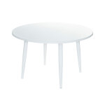 Ensemble de table à manger en alum blanc capri et 4 chaises de jardin malte - jardiline Ensemble de table à manger en alum blanc capri et 4 chaises de jardin malte - jardiline