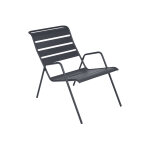 Fauteuil bas de jardin en métal monceau carbone - fermob Fauteuil bas de jardin en métal monceau carbone - fermob