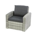 Fauteuil de jardin en rsine tresse polynesia havane - hespride