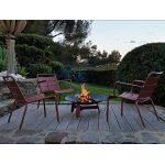 Fauteuil lounge de jardin en métal monceau cerise noire - fermob Fauteuil lounge de jardin en métal monceau cerise noire - fermob