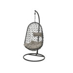 Fauteuil suspendu bologna noir - jardideco