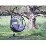 Fauteuil suspendu london noir - jardideco