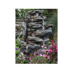 Fontaine de jardin bonorva bloc de rochers avec cascade et éclairage led - ubbink Fontaine de jardin bonorva bloc de rochers avec cascade et éclairage led - ubbink