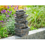 Fontaine de jardin miras avec cascade et éclairage led - ubbink Fontaine de jardin miras avec cascade et éclairage led - ubbink