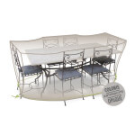 Housse de protection cover air pour table rectangulaire + 8 chaises - 240 x 130 x 70 cm - jardiline
