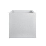 Jardini�re carr� en plastique 40 x 40 cm elho vivo next square ciment clair