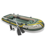 Kit bateau gonflable 4 places seahawk 4 avec rames et gonfleur - intex