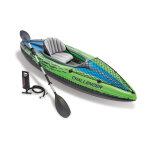 Kit kayak gonflable 1 place challenger k1 avec rame et gonfleur - intex