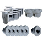 Kit pices  sceller gris clair pour piscine 12 x 6 m - hayward