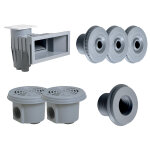 Kit pices  sceller gris clair pour piscine 8 x 4 m - hayward
