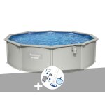 Kit piscine acier ronde bestway hydrium 4, 60 x 1, 20 cm + kit d'entretien deluxe