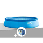 Kit piscine autoporte intex easy set 4, 57 x 0, 84 m + bche  bulles
